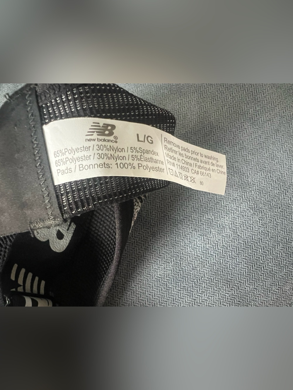 New Balance Black & Gray Strapped Sports Bra - Picture 3 of 3